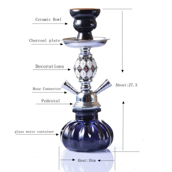01 Black Hookah Set