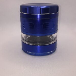 3 Inch Blue 4 Pieces Window Metal Grinder for Spices, Herb and Weed