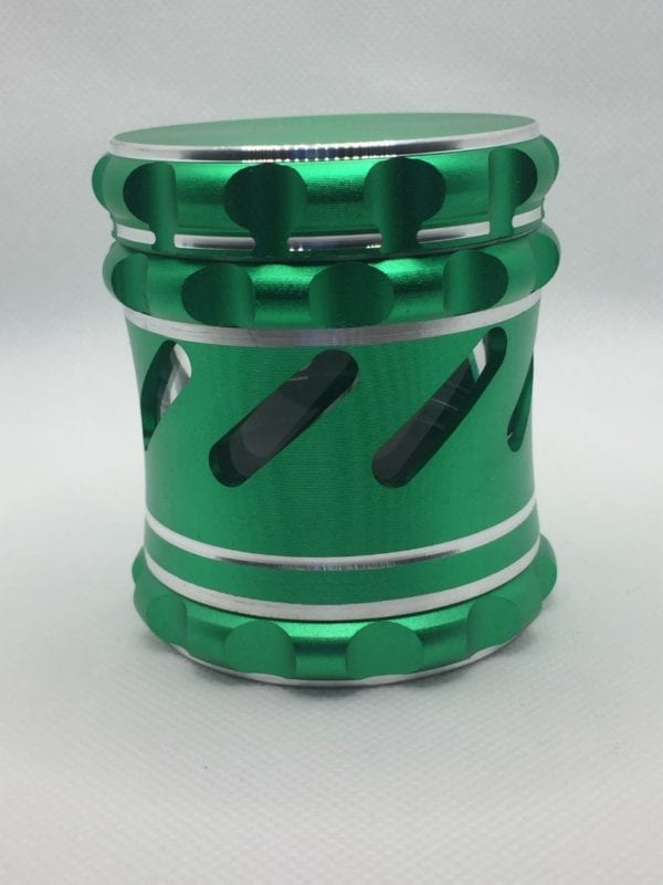 3 Inch Green 4 Pieces Window Metal Grinder for Spices, Herb and Weed.