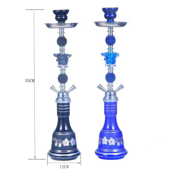 LSG0144_B1 Blue Glass Hookah