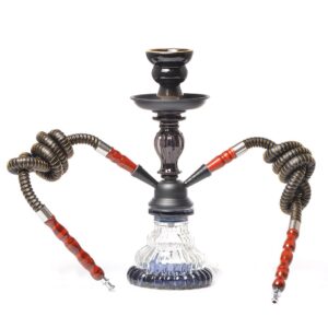 Glass Double Pipe Hookah Set