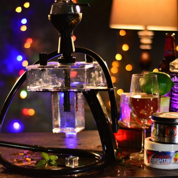 LSG0163_4 Cube Single Pipe Hookah Set