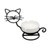Iron Cat Ceramic Ashtray Black