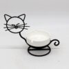 Iron Cat Ceramic Ashtray Black