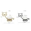Iron Cat Ceramic Ashtray Black