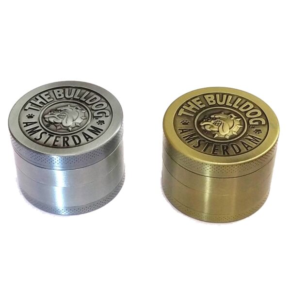 Bulldog  4 -layer Ancient Silver Zinc Alloy  Grinder