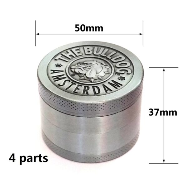 Bulldog  4 -layer Ancient Silver Zinc Alloy  Grinder