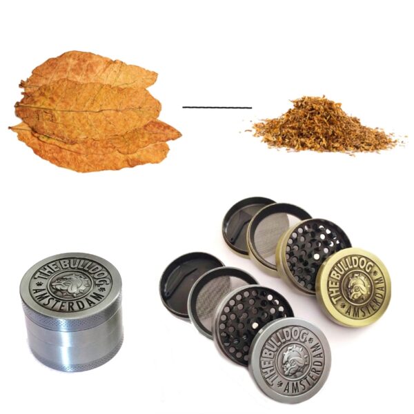 Bulldog  4 -layer Ancient Silver Zinc Alloy  Grinder