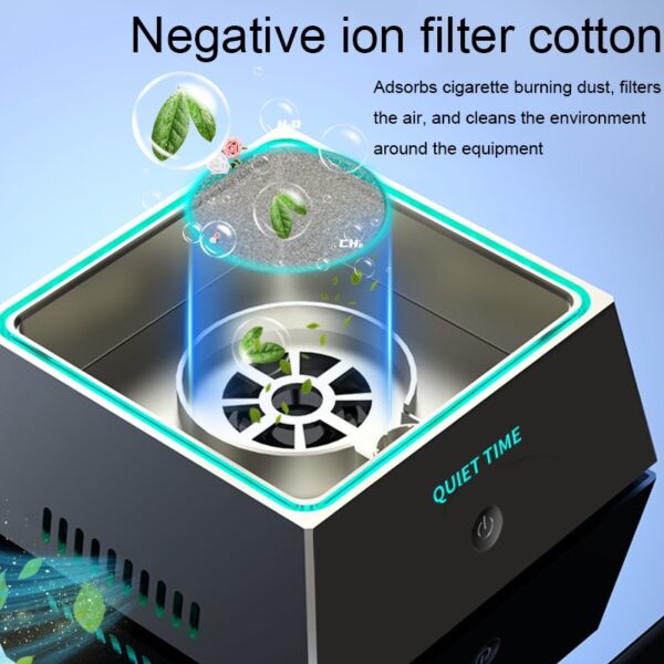 TBD06043657_B4 Silver Air Purifier Electronic Ashtray