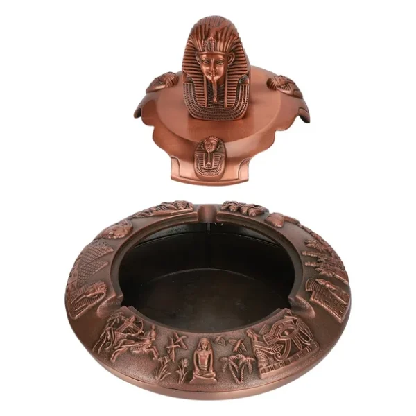 b709f879-e5c4-4d8f-89ca-4448b51c479a.89a69394a6437999a511a33933a4a08c Egyptian Pharaoh Shape Ashtray (Red Copper)